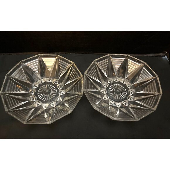 Anchor Hocking Vintage Serving Bowl Art Deco Style 6 1/2”, Set of 2 - Picture 5 of 9